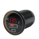 IP67 12-24V Motor Boat Red LED Car Digital Voltmeter Voltage Display Meter Gauge 