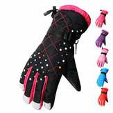 Mužské ženské rukavice na lyže vonkajšie vodotesné vetruodolné zimné hrubé motocyklové rukavice.