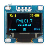 Arduino用公式ボードで動作する製品のGeekcreit用2pcs 0.96インチ4Pin Blue Yellow IIC I2C OLED表示モジュール