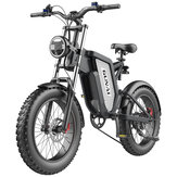 [EU DIRECT] אופניים חשמליות GUNAI MX25 עם מנוע 1000W 48V 25AH בטריה צמיגים 20X4.0 אינץ' פעימות שמן מרחק מקסימלי 50-60KM משקל מקסימלי 200KG אופניים חשמליים