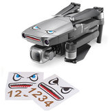 Tubarão Emoticon Adesivo Definir À Prova De Água Peles Decalques Decorativos para DJI Mavic 2 PRO / ZOOM RC Drone Quadricóptero