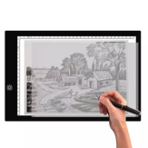 Gideatech A3/A4 LED Light Pad Tracing Stepless Dimmable Brightness Artcraft Light Table Diamond Drawing Pad USB with Scale Double-side Calligraphy with No Ink
