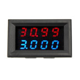 3pcs RIDEN® 0-33V 0-3A Four Bit Voltage Current Meter DC Double Digital LED Red+Blue Display Volt Meterr Ammeter