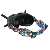 CQT Graffiti Fixed حزام Eleastic Head حزام مع غطاء واقٍ لسلك الكابل لـ DJI FPV Goggles فيديو Headset حزام RC Drone