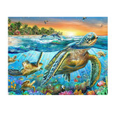 Deniz Kaplumbağası DIY Elmas Boyama Nakış Çapraz Dikiş Tam Dikiş Ev Dekor