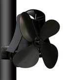 Ventilador silencioso de montaje en pared con 4 aspas alimentado por calor para estufa de leña o chimenea EcoVentilador