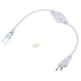 Connecteur d'alimentation UE pour 3528 3014 Single Color LED Strip Light AC220V