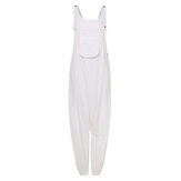 Dames Sleevless Solid Baggy Harem Overall