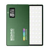 Φωτιστικό LED SOONPHO P10 8W 2500K-8500K RGB με δείκτη CRI 97 Φωτισμός για βίντεο Φωτογράφησηστούντιο λάμπα 4000mAh Μπαταρία θύρα Τύπου-C