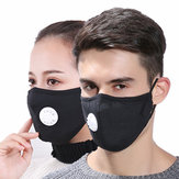 Máscaras protetoras de poeira de inverno de algodão com válvula de respiração PM2.5 Haze