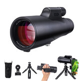 12X56 HD Waterproof BAK4 Optic Zoom Len Monocular Eyepiece Telescope  for Bird Watching Spotting Travel Hiking Viewing with Tripod + Phone Adapter