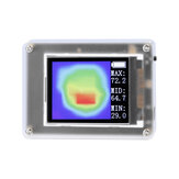 AMG8833 hordozható 8x8 0 ~ 80 ℃ infravörös hőkamera 1,8 colos TFT kijelzővel, hőmérséklet-érzékelő hőmérséklet-mérő eszköz
