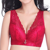 Plus Maat Sexy Plunge Draadloze rugvormende bh