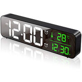 USB LED musique 3D double réveil thermomètre température Date HD LED affichage horloges de table numériques de bureau électronique