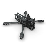 Kit telaio in fibra di carbonio 210mm Freestyle BCROW FS210 da 6 mm per RC Drone FPV Racing