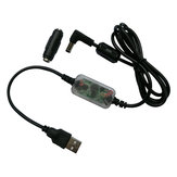 1 PC Transparent MXK 2 en 1 Câble de charge d'alimentation Batterie Câble de chargeur avec des pièces de port micro pour RC SKYZONE / FatShark FPV Lunettes