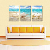 Miico Ręcznie malowane Trzy kombinacje obrazów dekoracyjnych Muszla plażowa Wall Art do dekoracji wnętrz 