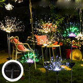 Luz de cuerda de fuegos artificiales solares con lámparas de 90/120/150 LED para decorar fiestas al aire libre y Navidad en el jardín