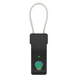 Ujjlenyomat-lakat intelligens biometrikus szekrény poggyász bőrönd ajtózár USB töltés