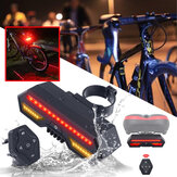 Fahrrad Hecklaser LED Blinker Blinker Wireless Remote Rücklicht USB-Aufladung