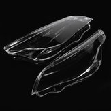 Pair Clear Car Headlight Lens Head Lamp Cover For BMW E60 E61 5-Series M5 2003-2010