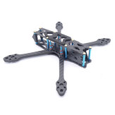Kit de cadre Strech X5 V2 avec empattement de 220 mm, bras de 5,5 mm en fibre de carbone 3K, adapté pour les drones RC de course FPV à 5 pouces, avec support d'antenne en TPU imprimé en 3D