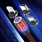 Uslion 3-in-1 Type C Micro USB Snel opladen Magnetische datakabel voor Huawei P30 Pro Mate 30 5G Mi9 9Pro K20 Pro K30 S10 + Opmerking 10