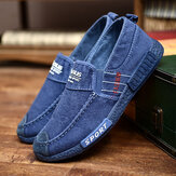 Men Canvas Lightweight Soft Soles Casual Walking Loafers