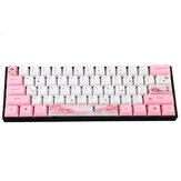 Conjunto de teclas MechZone 72 Keys Girl, perfil OEM, teclas de sublimação PBT para teclados mecânicos