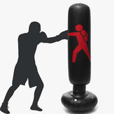 160cm-es felfújható PVC boksz cél Boksz Punching Bag Álló Home Gym Fitness Boksz Edzés Eszköz