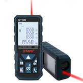 DTAPE DT50 DT80 DT100 DT120 Rétroéclairage de 2,0 pouces LCD Écran Télémètre laser numérique Mesure de zone continue unique / Volume / Pythagore 50m 80m 100m 120m