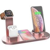 4 w 1 ładowarka Qi dla telefonu, ładowarka zegarka, ładowarka słuchawek dla smartfonów z obsługą Qi dla iPhone'a i Samsunga, Apple Watch i Apple AirPods Pro