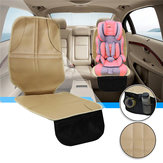 Short Beige 55cm Leather With Pocket Baby Car Seat Cover Mat Non-slip Wear-resistant Anti-Dirty Waterproof Pad