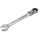 16 mm CR-V Steel Flexible Head Wrench Ratchet Metric Spanner Open End & Ring Wrenches Tool 