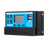 Atualizado 10A 12 V / 24 V Auto Volt / Amp / Temp Display PWM Painel Solar Controlador de Carga Suporte Vpmax Detecção