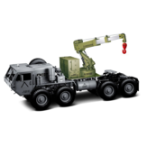 HG TRASPED P802 1/12 Conjunto de brazo de elevación de grúa mejorado para camión militar de tractor RC Car 8*8 Piezas de repuesto DIY