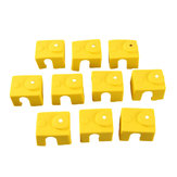 10 Stück gelbe Silikonhülle für Hotend-Heizblock Schutzabdeckung, hitzebeständig bis 280℃, für 3D-Drucker