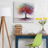 Quadro astratto stampa albero colorato incorniciato decorazione per la casa