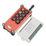 Module de réception de commutateur de contrôle à distance sans fil à 8 canaux DC12V/24V/AC220V avec télécommande industrielle