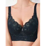 J Cup Lace Adjustable Straps Push Up Longlined Gather Bra