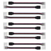 10PCS 10MM 4 Pines Cable de Extensión Hembra o Macho Conectores de Cable a Adaptador de Corriente para Tira de Luces LED RGB