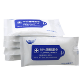 1 Pack of 10 Pcs 75% Alcohol Disinfection Wipes Cleaning Wet Wipes 99.9% Antibacterial Disinfection in Office Home School