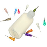 Boş E-likit Plastik Reçine Flüks Alkol Şişeleri Dağıtıcı İçin 50 ml +330 İğneler
