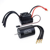 Surpass Hobby 3650 Waterproof 4Pole￠3.175mm Unsensed Brushless RC Car Motor+60A ESC For 1/8/10 Vehicle Models
