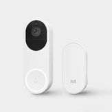 Xiaomo AI Reconnaissance faciale 1080P Vision nocturne infrarouge Ensemble de sonnette vidéo intelligente APP Alarme à distance de Xiaomi Eco-system
