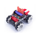 Kittenbot Microbit DIY 4WD Programozható APP/Kapcsoló vezérlésű Okos RC Roboter Autó Omni Kerékkel
