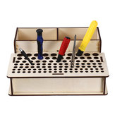 Wooden Pigment Paint Bottles Rack Organizer Epoxy Tool Storage Model Box 