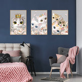 Miico SK9342 Prinzessin-Fotorahmen, Katzen-Dekorationsaufkleber für die Wand, dekorativer Aufkleber für Zuhause