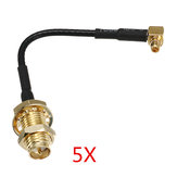 5 piezas PandaRC MMCX a SMA/RP-SMA Adaptador hembra Conector Cable 70 mm para PandaRC VT5804 / Flytower