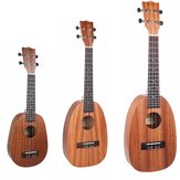 NAOMI 21/23/26 Inch 4 String Pineapple Shaped Sapele Ukulele Musical Instrument